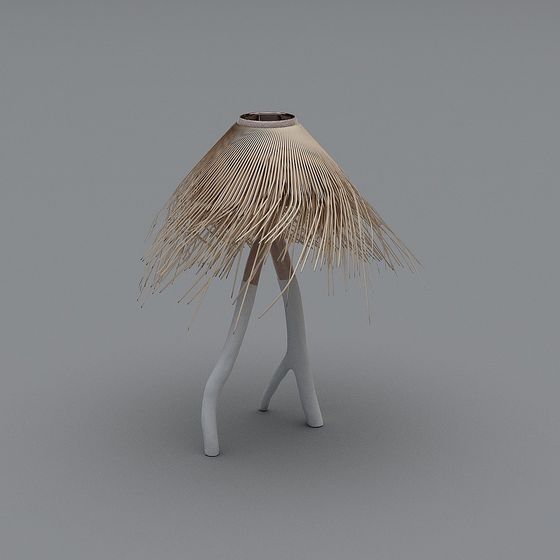 Tropical Umbrella Lamp 3D model
