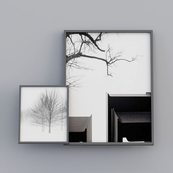 Modern Art Inspired Low Polygon 3D Model