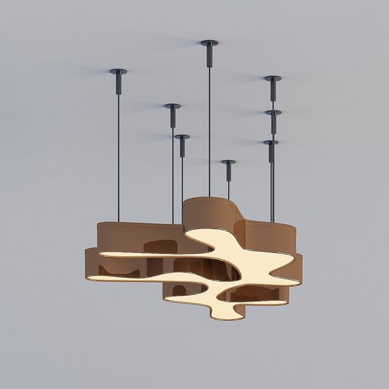 Flowing Light 3D Model Pendant Lamp