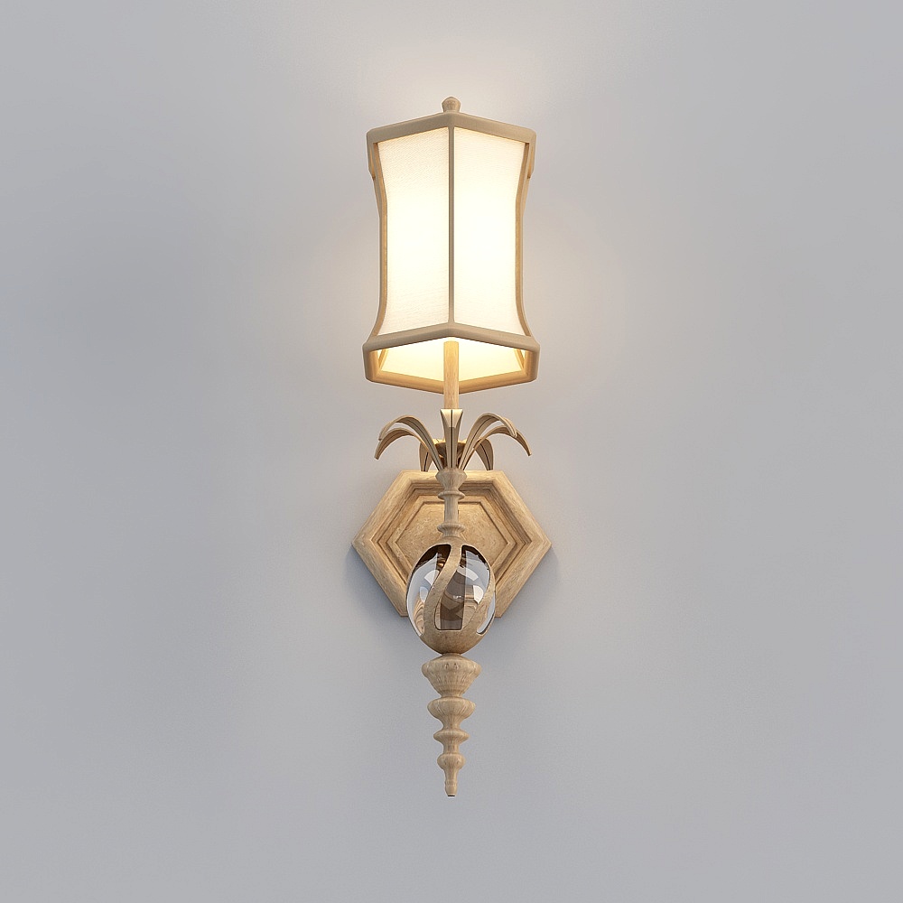 Vintage Wall Lamp 3D model