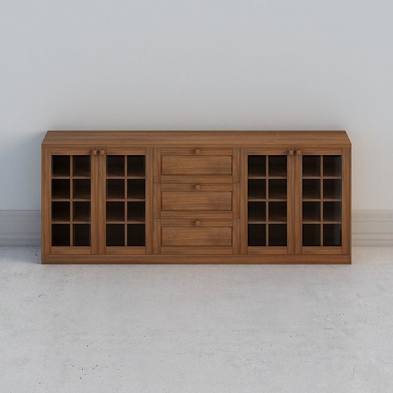 Urban Living Room Bar Cabinet 3D model