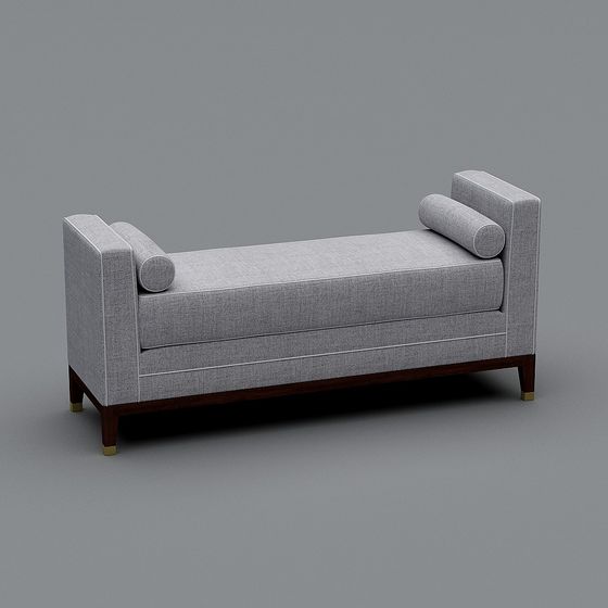 Elegant Low-Poly Sofa 3D model for Modern Interiors
