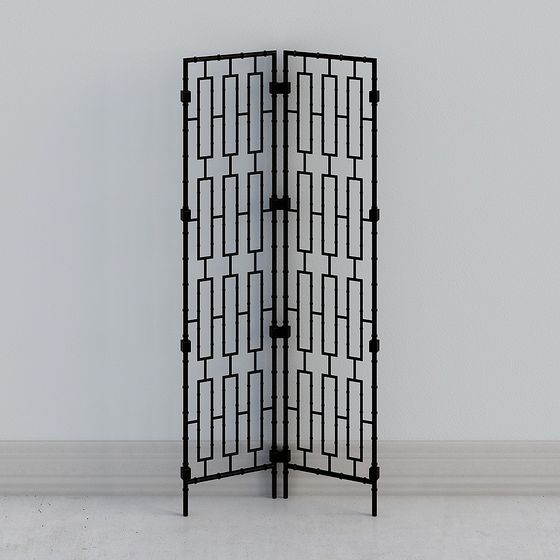 Urban Bamboo Screen 3D model for Creative Spaces