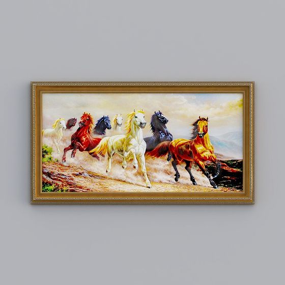 Galloping Horses 3D Model - Wind of the Gallop