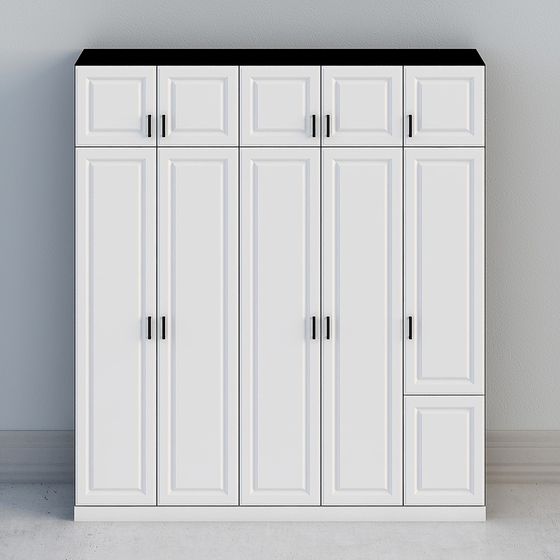 Modern Minimalist Wardrobe 3D model