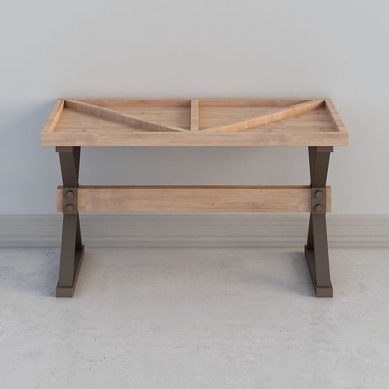 Industrial Style Workbench 3D model