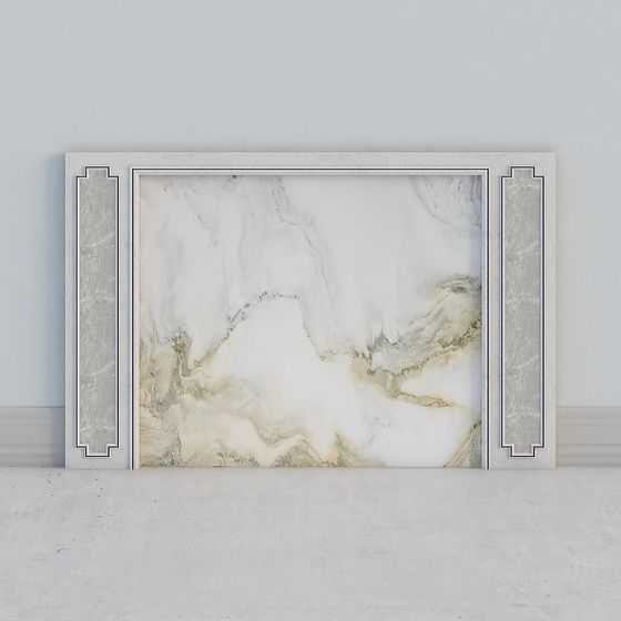 Stylish Marble Door Panel 3D model for Modern Interiors