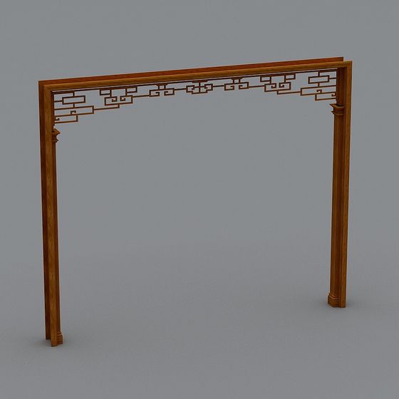 Classical Elegance Chinese Screen 3D model for Creative Projects