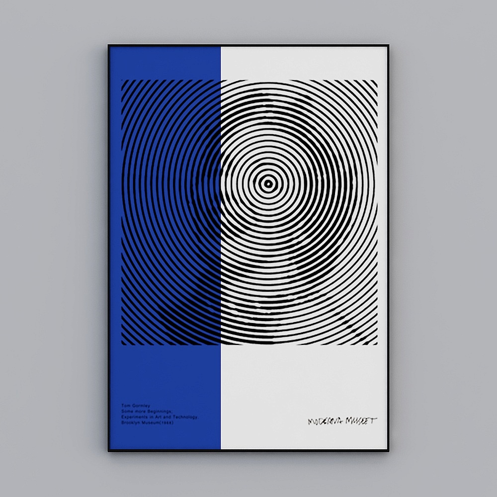 Master bedroom hanging painting