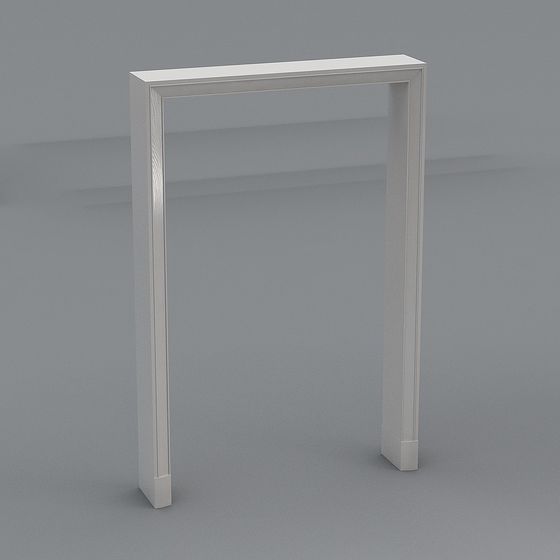 Minimalist Door Frame 3D model for Versatile Spaces