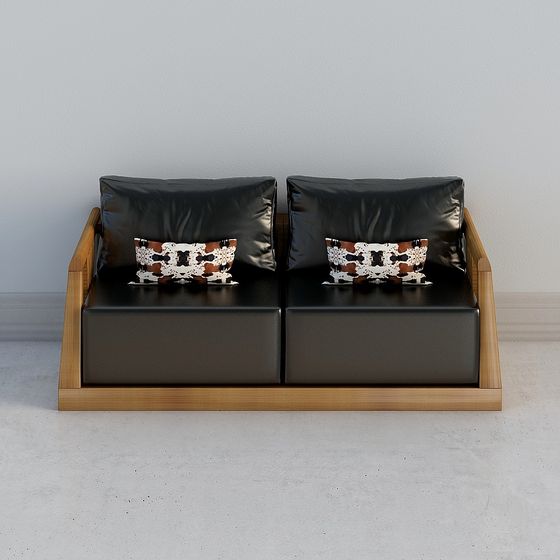 Urban Comfort Low-Poly Sofa 3D Model