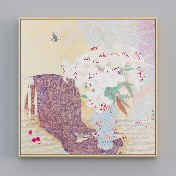 Blossom Language 3D Model for Artistic Creations