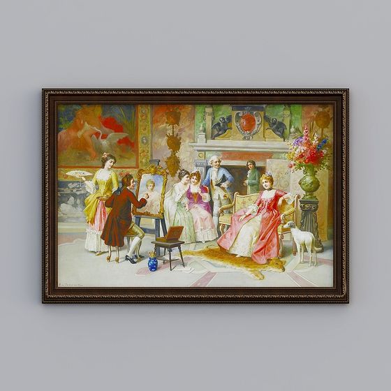 Royal Painter's Studio 3D model