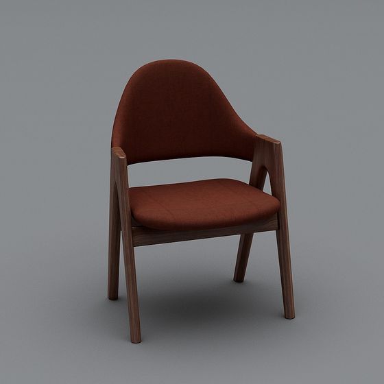 Cozy Curve Chair 3D model
