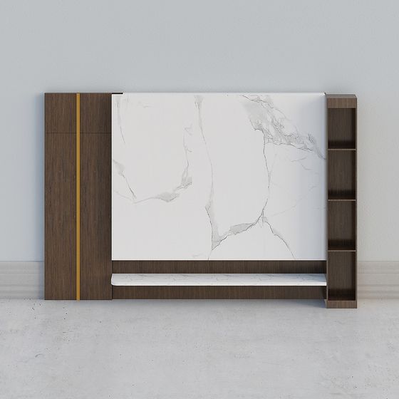 Minimalist Living Room TV Cabinet 3D model