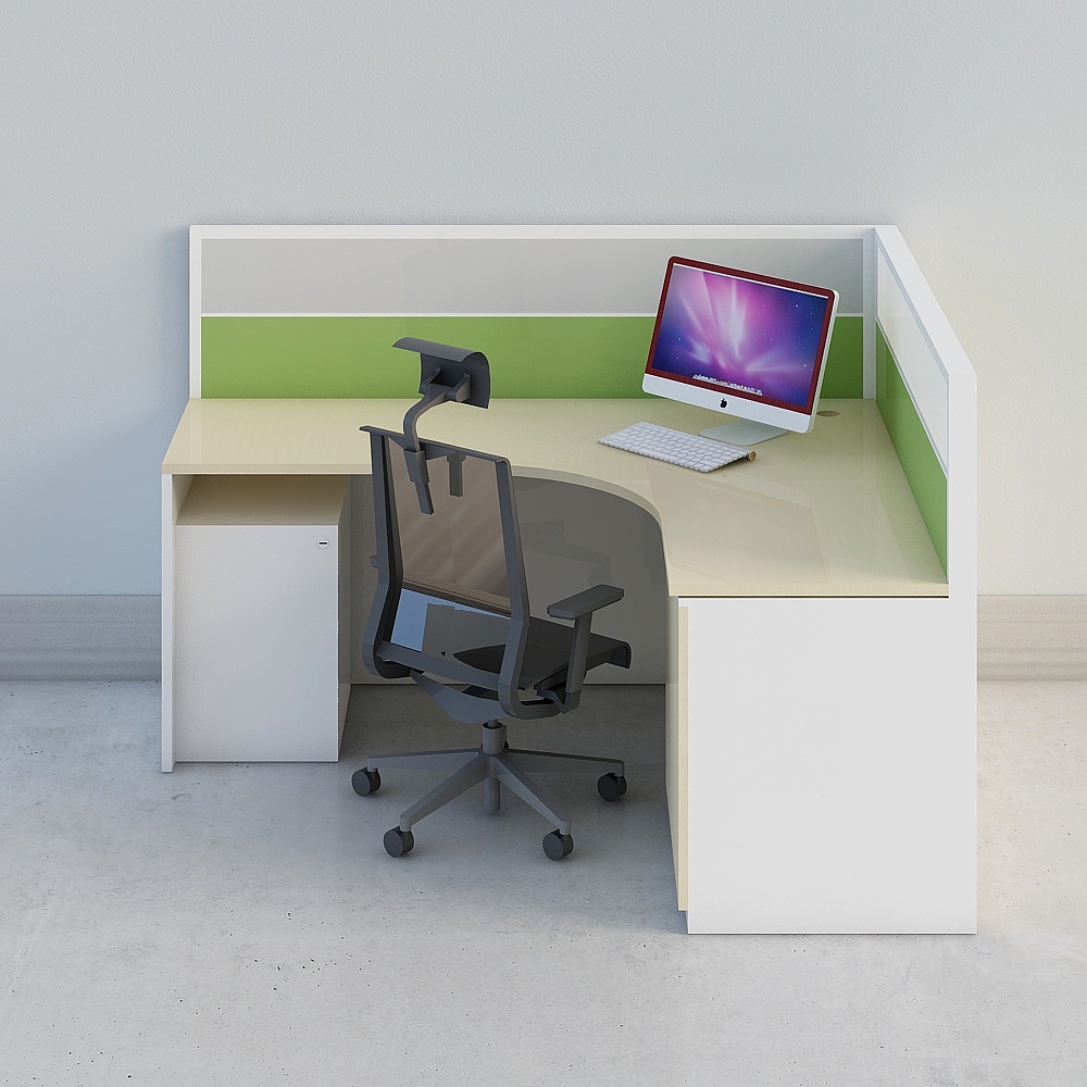 L-screen work position - change to a single table