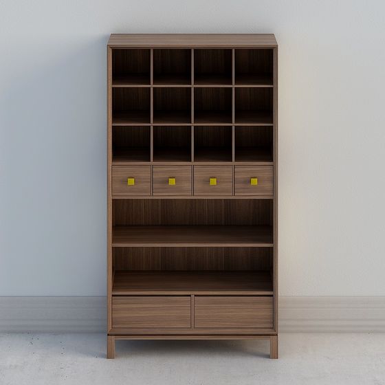 Urban Storage 3D model - Contemporary Bookshelf Design