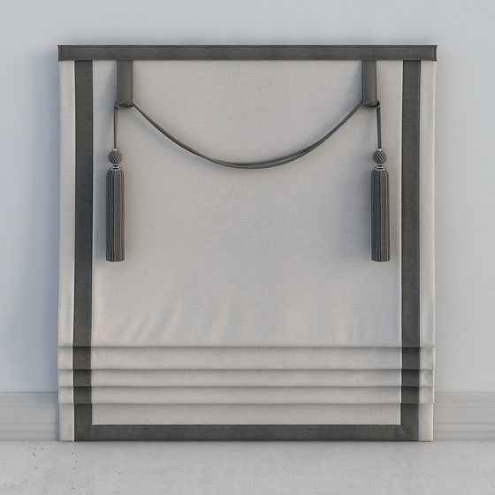 Stylish Roman Shade 3D Model for Creative Spaces