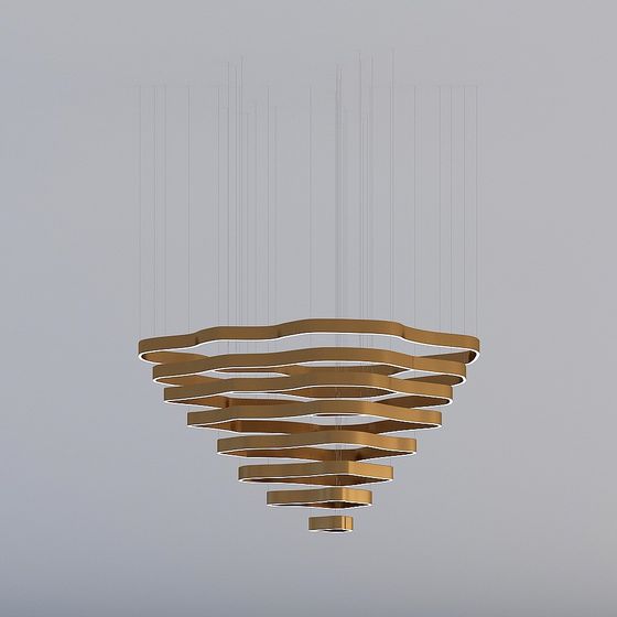 Waves of Light Pendant Lamp 3D model