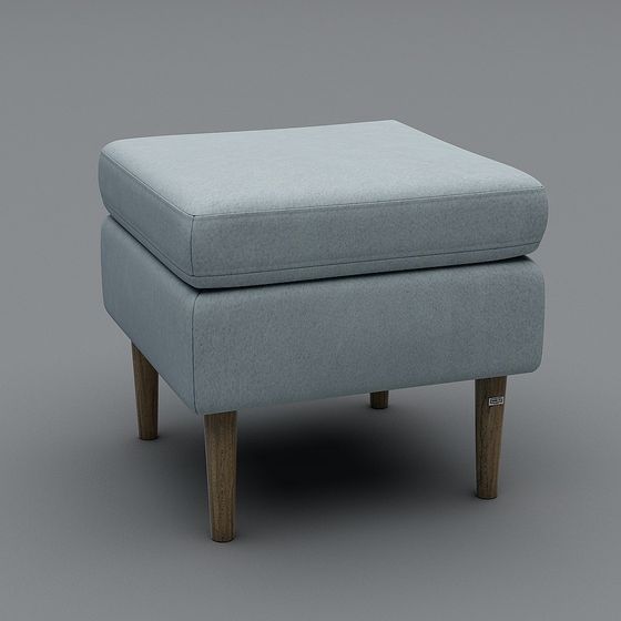 Cozy Ottoman 3D model