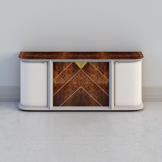Art Deco Console Cabinet 3D model for Creative Projects