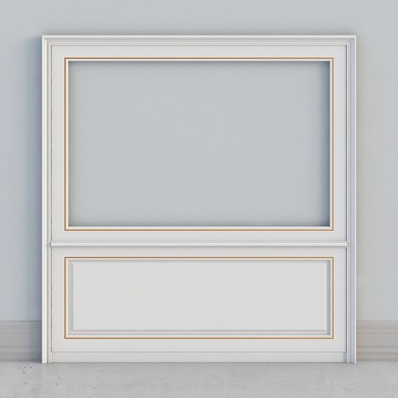 Elegant Low-Poly Detailed Door Frame 3D model