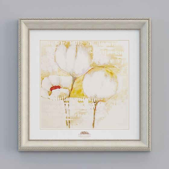 Abstract Floral Frame 3D model