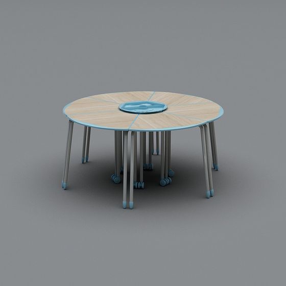 Mobile Round Table 3D model