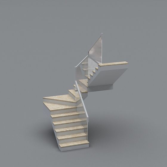 Urban Staircase 3D model for Modern Spaces