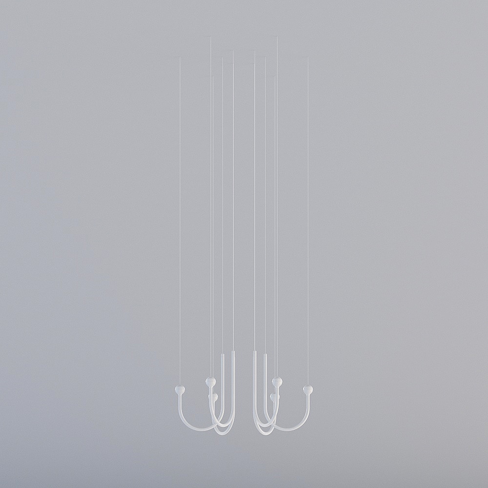 Elegant Hanging Art Hooks 3D model