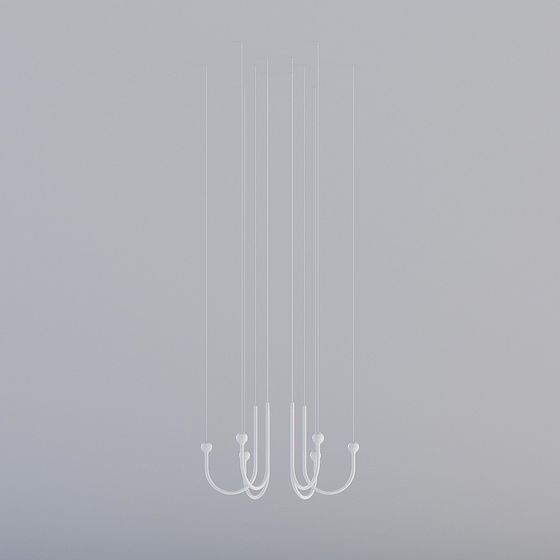 Stylish Hanging Art Hooks 3D model for Modern Spaces