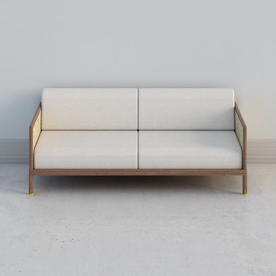 Modern Minimalist 3D Sofa Model