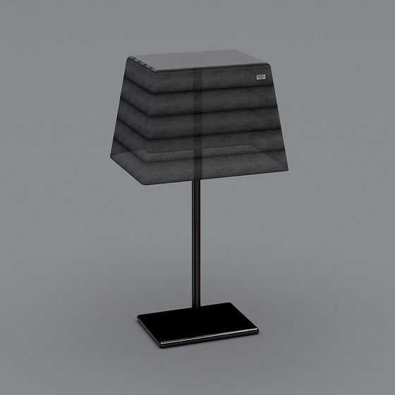 Elegant Low-Polygon Table Lamp 3D model