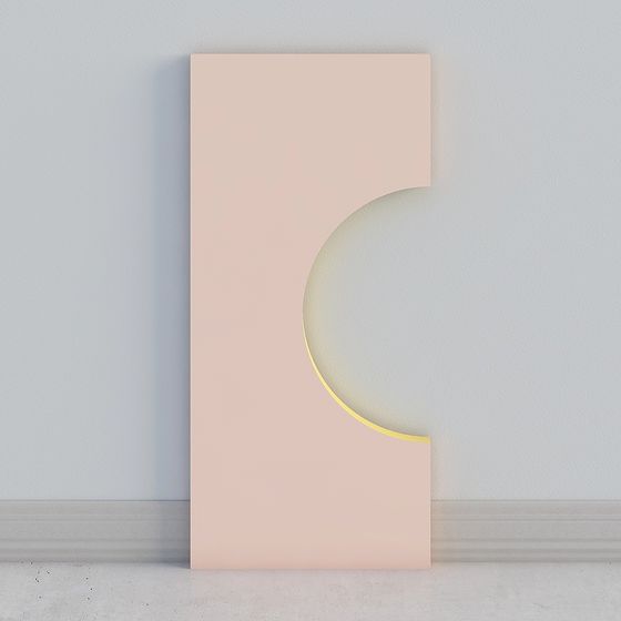 Minimalist Arc Panel 3D model