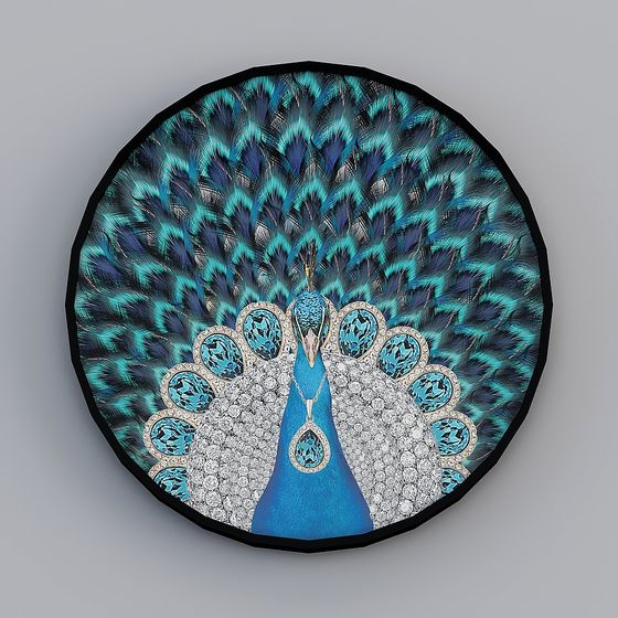 Peacock Dance 3D Model