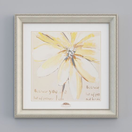 Abstract Floral Frame 3D Model