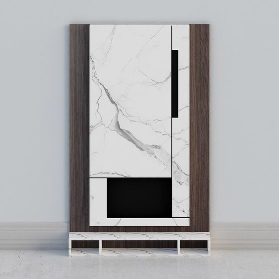 Urban Marble TV Cabinet 3D model for Stylish Interiors