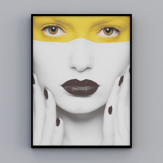 Abstract Female Portrait 3D Model