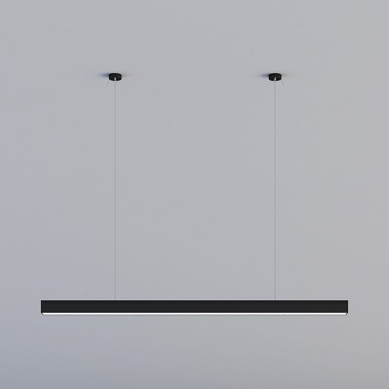 Elegant Linear Chandelier 3D model for Modern Interiors