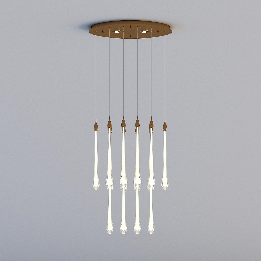 3D lights are all XJDS - Hong Kong-style light luxury restaurant bar Xuanguan crystal chandelier - MD832-14 head oval