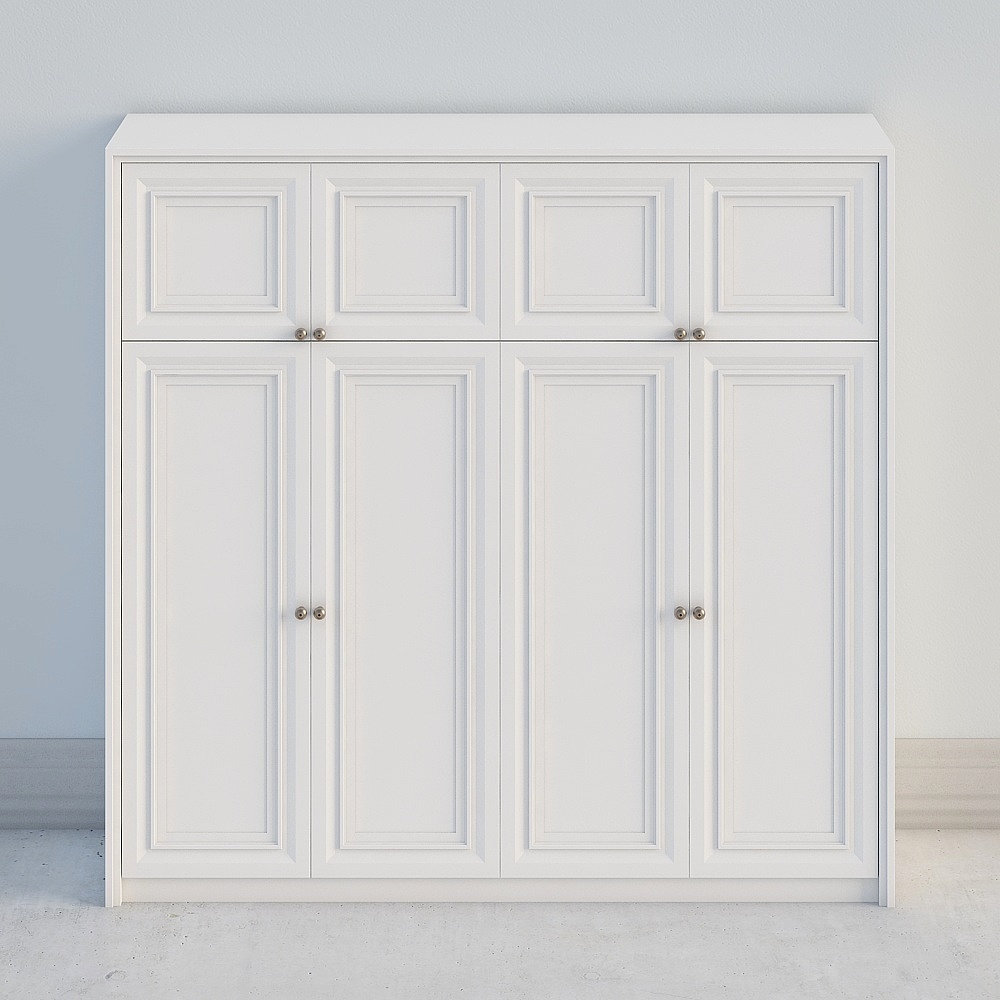 Elegant Minimalist Storage Cabinet 3D model