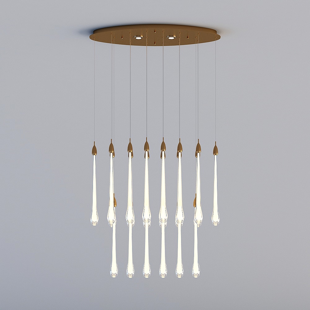 3D lights are all XJDS- Hong Kong-style light luxury restaurant bar Xuanguan crystal chandelier - MD832-20 head oval