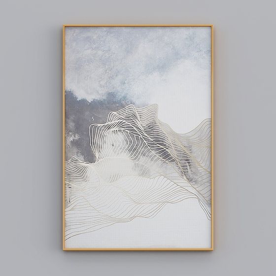 Abstract Mountain Low-Poly 3D Model