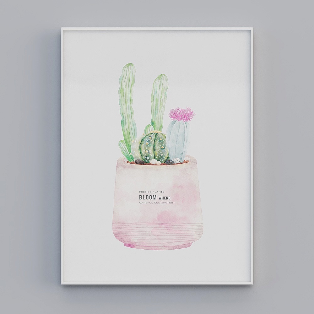 Sevi-Nordic Style-AA-2870-s-Plant Floral Decorative Painting