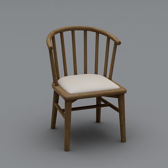 Unique Low-Polygon Chair 3D Model