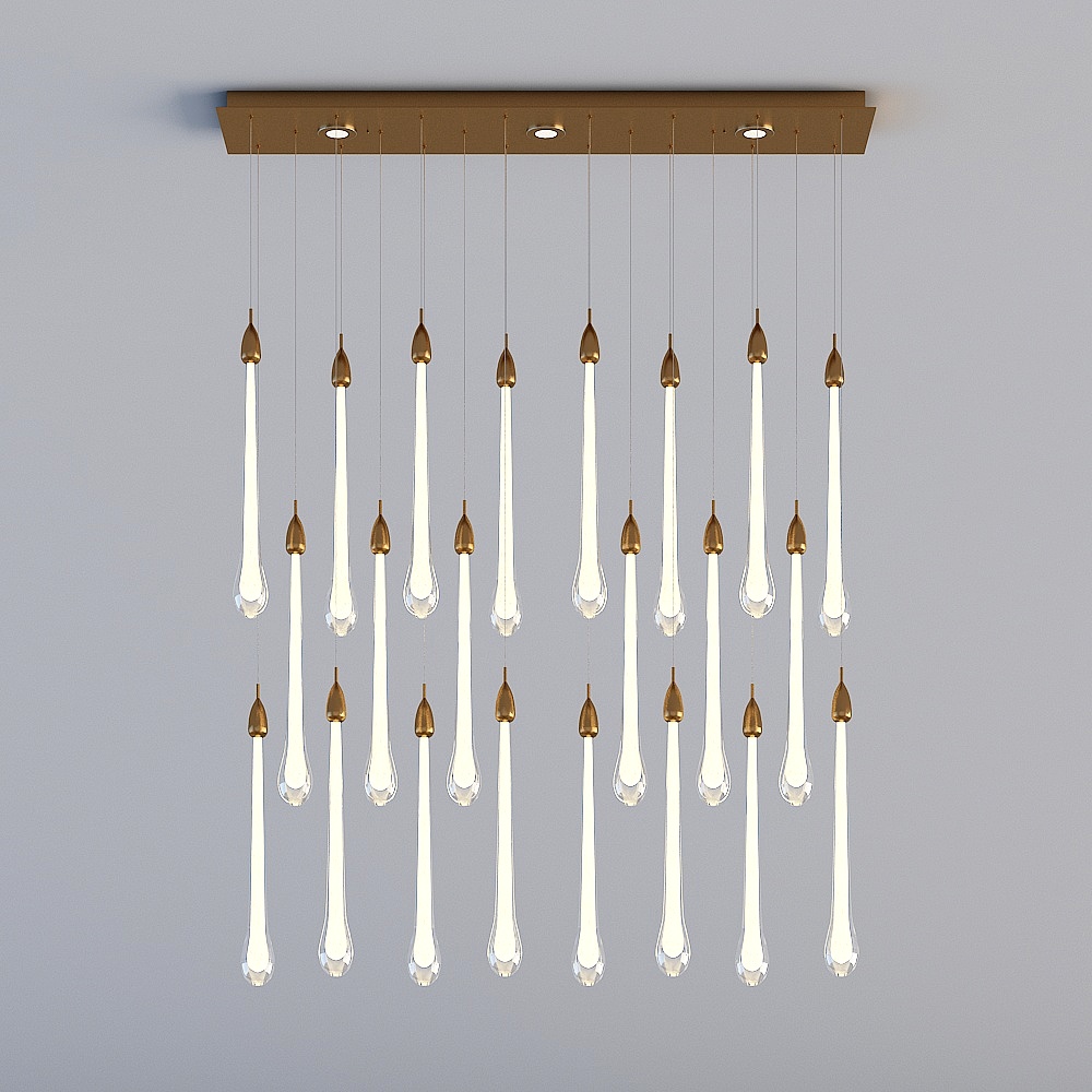 3D lights are all XJDS-Hong Kong-style light luxury restaurant bar Xuanguan crystal chandelier - MD832-22 long