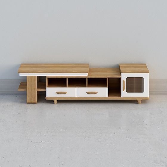 Elegant 3D Model of TV Cabinet for Modern Spaces