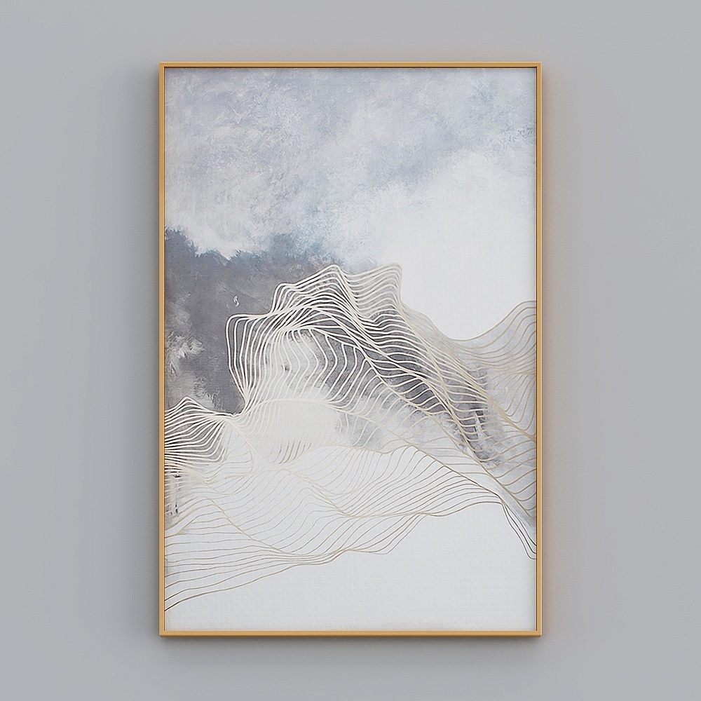 Minimalist Modern Abstract Pattern Decorative Painting