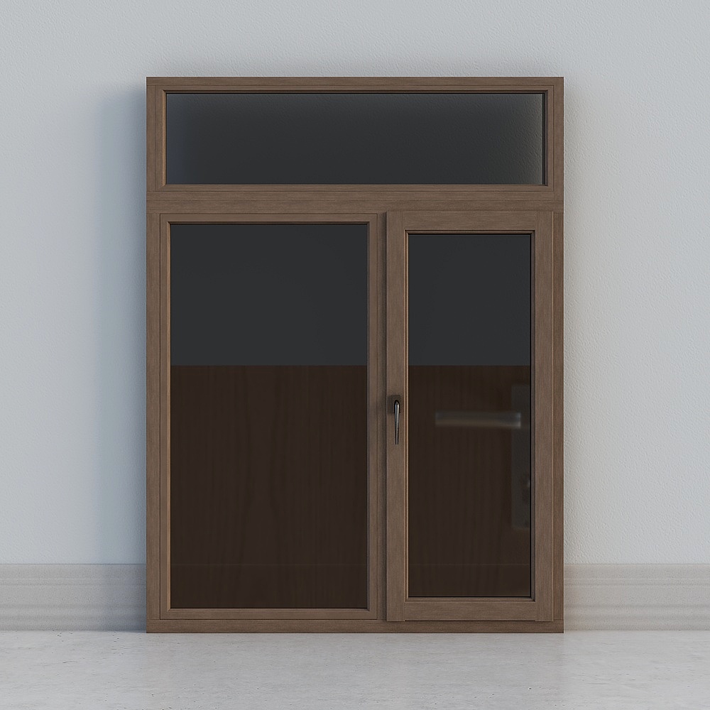 modern brown glass exposition door