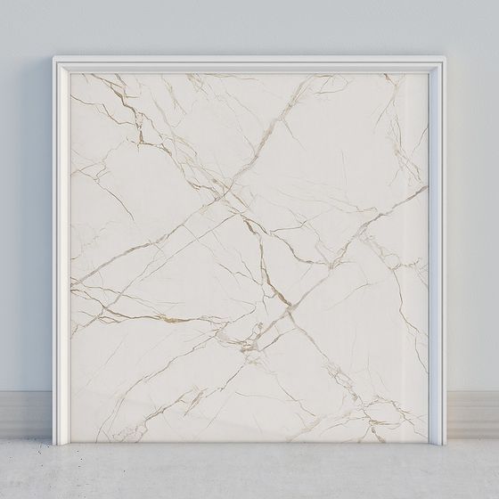 Sleek Marble Textured Door Panel 3D model